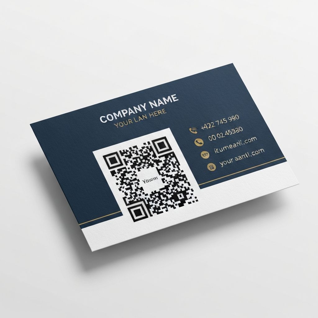 명함에 QR 코드 삽입